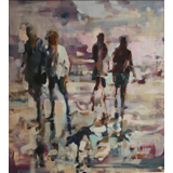 Boxing day, 22" x 20", oil on canvas
