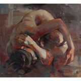 Contorted, 20" x 22", oil on canvas
