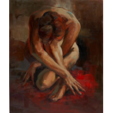 Knot, 42" x 36", oil on canvas
